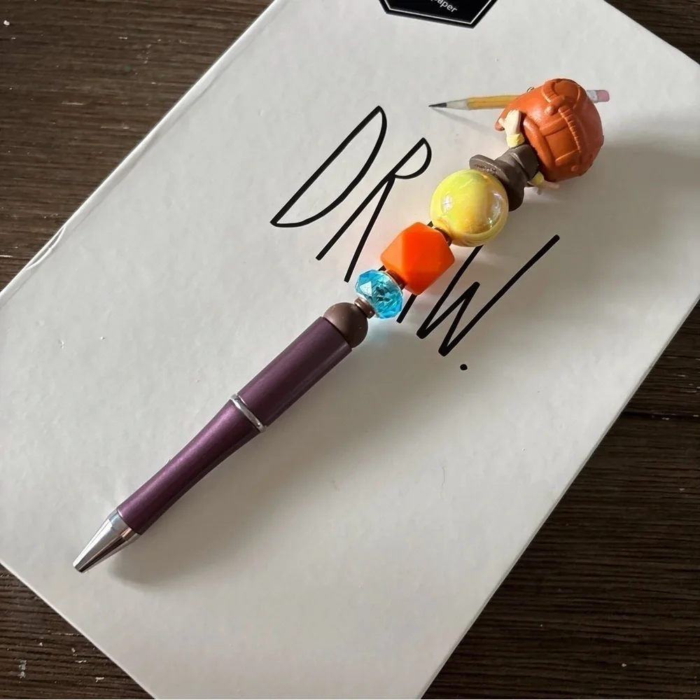 Disney Doorables: Up: Young Carl handmade beaded pen